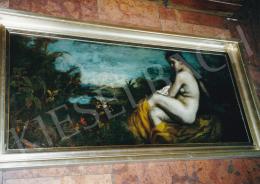  Iványi Grünwald, Béla - Nude in the open-air, 99x45 cm, oil on cardboard, Signed lower right: I. Grünwald Béla, Photo: Tamás Kieselbach